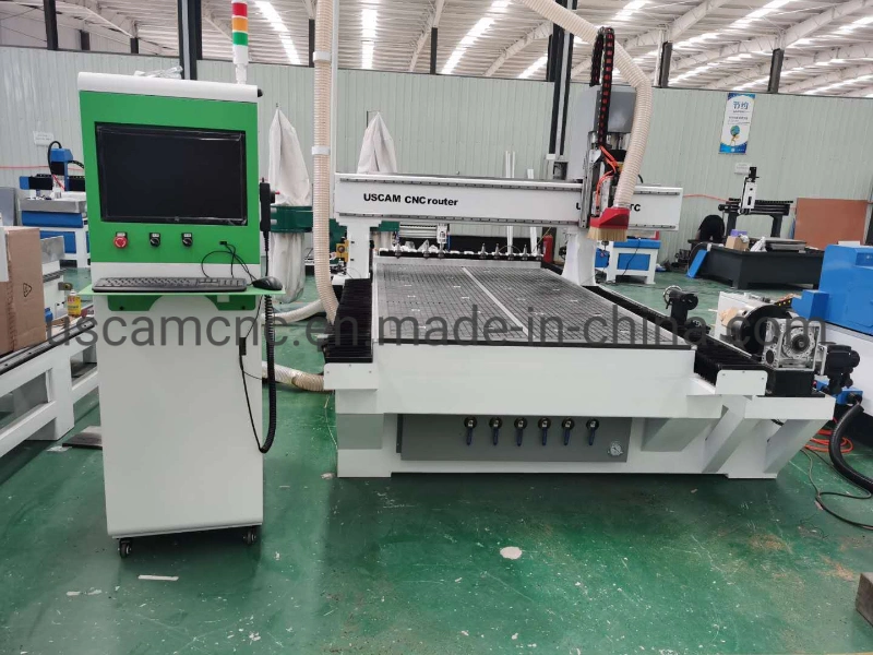 High Quality Servo Motor Automatic Tool Changer 3D Wood Working 1325/2040 CNC Router Engraving Machine with CE FDA