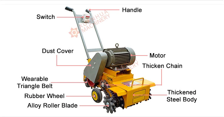 Hob Cement Road Powerful Floor Electric Concrete Pavement Cleaning Machine