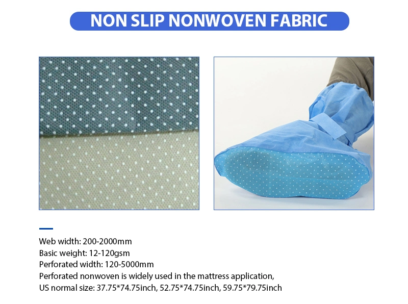 Factory Provide Blue and White PP Spunbond Polypropylene Nonwoven Fabric