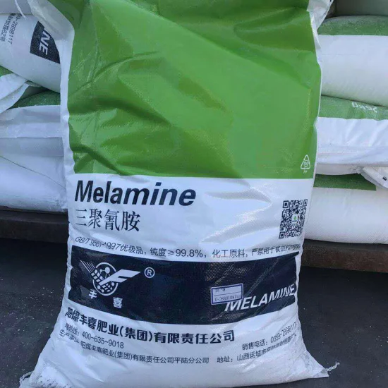 Chemical Raw Material Melamine Crystal White Powder Melamine 99.8% Min Wood Working